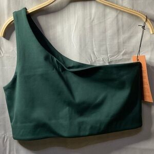 Girlfriend collective Bianca one shoulder sports bra